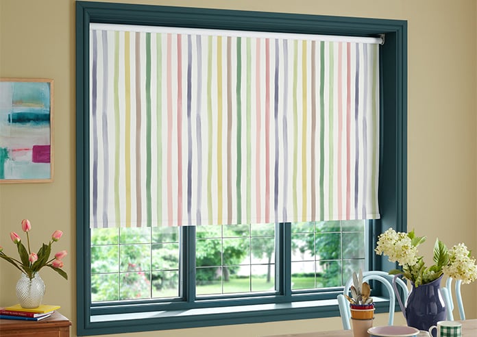 Bluebellgray Watercolour Stripe, Tetbury - Twist&Fit Roller Blind - Image 5